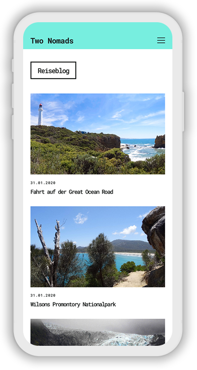 Travel Template Mobile Screenshot 2